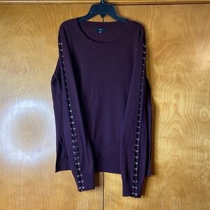 Fate Maroon Knit Sweater